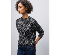 Street One Frauen Leo Turtleneck Shirt in Schwarz, Gr: 40