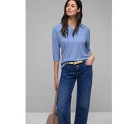 Street One Poloshirt in Hellblau - Größe 42 | Damen Tops