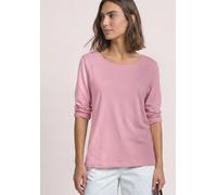 3/4-Arm-Shirt STREET ONE, Damen, Gr. 44, rosa (vintage blush), Web, 50% Baumwolle, 50% Modal, unifarben, comfort fit normal, U-Boot-Ausschnitt, normaler Saum, Shirts 3/4-Arm-Shirt, mit U-Boot-Ausschni