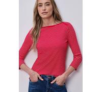 Street One Frauen 3/4-Arm Shirt mit U-Boot-Ausschnitt in Rot, Gr: 44
