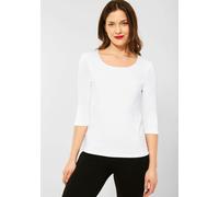 Street One - Shirt in Unifarbe - Farbe - white - Größe - 40