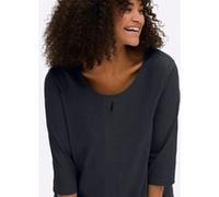 Sheego 3/4-Arm-Shirt mit Cut-out vorn 48/50 tiefblau