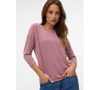 3/4-Arm-Shirt VERO MODA "VMAVA 3/4 TOP JRS GA NOOS", Damen, Gr. L, nostalgia rose, Jersey, Obermaterial: 95% Lyocell, 5% Elasthan, unifarben, normal, Rundhals, Shirts 3/4-Arm-Shirt, Materialmix, regul