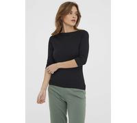 3/4-Arm-Shirt VERO MODA "VMPANDA MODAL 3/4 TOP JRS NOOS" Gr. M, schwarz (black) Damen Shirts (32414623-M) black