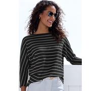 VIVANCE 3/4-Arm-Shirt Damen schwarz, weiß Gr.48/50