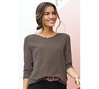 VIVANCE BY LASCANA Rundhalsshirt Damen schwarz Gr.40/42