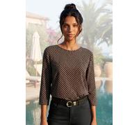 VIVANCE BY LASCANA Rundhalsshirt Damen schwarz Gr.48/50
