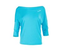 3/4-Arm-Shirt WINSHAPE "MCS001" Gr. S, blau (sky blue) Damen Shirts Yogashirt Yogawear (97861945-S) sky blue