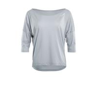 3/4-Arm-Shirt WINSHAPE "MCS001", Damen, Gr. XXL, grau (cool grau), 50% Modal, 50% Baumwolle, U-Boot-Ausschnitt, 3/4-Ärmel, Shirts Yogashirt Yogawear, Ultra leicht (88640343-XXL) cool grau