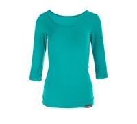 3/4-Arm-Shirt WINSHAPE "WS4", Damen, Gr. S, grün (ocean grün), 90% Baumwolle, 10% Elasthan, Rundhals, Shirts 3/4-Arm-Shirt (13909353-S) ocean grün