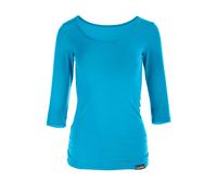 3/4-Arm-Shirt WINSHAPE "WS4", Damen, Gr. XL, blau (türkis), 90% Baumwolle, 10% Elasthan, Rundhals, 3/4-Ärmel, Shirts (11051804-XL) türkis