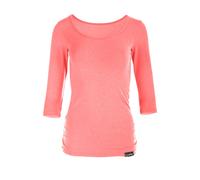 3/4-Arm-Shirt WINSHAPE "WS4", Damen, Gr. XS, rot (neon coral), 48% Baumwolle, 48% Polyester, 4% Elasthan, Rundhals, Shirts 3/4-Arm-Shirt (12678247-XS) neon coral