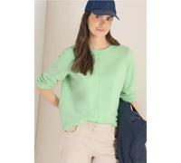 Cecil Damen 3/4- Arm Sweatshirt mit Tunnelzug in Grün, Gr: L