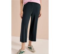 Jerseyhose CECIL, Damen, Gr. XL, Länge 24, palm breeze grün, Stoff, 95% Viskose, 5% Elasthan, unifarben, loose fit 3/4-Länge, Hosen Jerseyhose, High Waist (93344465-XL) palm breeze grün