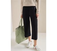 Cecil High Waist Wide Leg Hose im Loose Fit Black XL