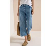 3/4 High Waist Wide Leg Jeans im Loose Fit