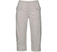 3/4-Hose SHEEGO "Große Größen", Damen, Gr. 58, Normalgrößen, beige (beigefarben), Obermaterial: 97% Baumwolle, 3% Elasthan, unifarben, casual, 3/4-Länge, Hosen, Mit Krempelfunktion (53974451-58) beige