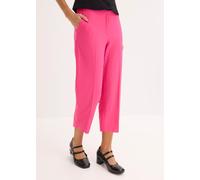3/4-Hose BONPRIX, Damen, Gr. 40, N-Gr, pinklady, Obermaterial: 65% Polyester, 30% Viskose, 5% Elasthan, festlich, regular fit, Hosen, Regular Fit, mit Schlitz, aus Polyester, Viskose und Elasthan (250