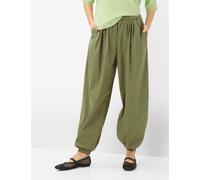 3/4-Hose BRAX "Style MABEL S", Damen, Gr. 34K (17), Kurzgrößen, olivgrün, Web, 76% Baumwolle, 21% Polyamid, 3% Elasthan, Hosen (97294926-17) olivgrün