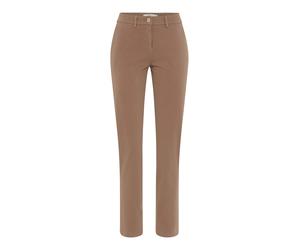 3/4-Hose BRAX "Style MARON S", Damen, Gr. 36L72, Langgrößen, braun (taupe), Web, 71% Baumwolle, 20% Lyocell, 9% Elasthan, Hosen (54873329-72) taupe