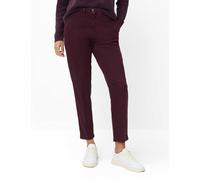 3/4-Hose BRAX "Style MARON S", Damen, Gr. 38K (19), Kurzgrößen, braun (dunkelviolett), Web, 40% Lyocell, 28% Modal, 17% Baumwolle, 12% Elastomultiester, 3% Elasthan, Hosen (29942309-19) dunkelviolett