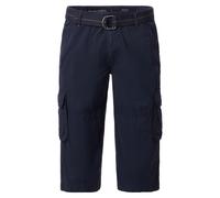3/4-Hose CASAMODA "CASAMODA 3/4 - Shorts uni", Herren, Gr. 32, Normalgrößen, blau (dunkelblau), 100% Baumwolle, Hosen (17576360-32) dunkelblau