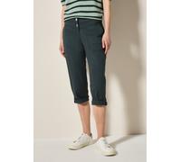 Cecil Caprihose Style New York Damen kniebedeckend 98% Baumwolle, 2% Elasthan Slate Khaki Gr. 29