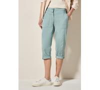 Cecil Damen 3/4 Papertouch Hose in Grün, Gr: 33