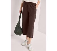 Cecil Damen High Waist Wide Leg Hose im Loose Fit in Braun, Gr: XXXL