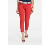 Heine Jeans-Caprihose in Rot - Größe 40 | Damenhosen