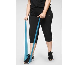 3/4-Hose H.I.S, Damen, Gr. 50, N-Gr, schwarz, Obermaterial: 95% Baumwolle, 5% Elasthan, unifarben, bequem 3/4-Länge, Hosen 3/4-Hose, Große Größen, Topseller (455382-50)