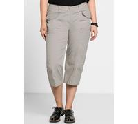 Sheego 3/4-Hose mit Krempelfunktion 48 beige
