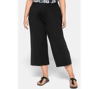 3/4-Hose SHEEGO, Herren, Gr. 50, Normalgrößen, schwarz, 95% Viskose, 5% Elasthan, unifarben, Hosen (46791124-50) schwarz