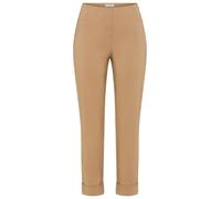 3/4-Hose STEHMANN "Igor", Damen, Gr. 40, N-Gr, braun (camel), Web, Obermaterial: 72% Viskose, 25% Polyamid, 3% Elasthan, figurbetont 3/4-Länge, Hosen, in Größen 32 bis 52, aus Viskose mit Stretch (258