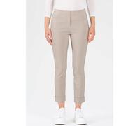 3/4-Hose STEHMANN "Igor", Damen, Gr. 40, N-Gr, weiß (kalk), Web, Obermaterial: 72% Viskose, 25% Polyamid, 3% Elasthan, figurbetont 3/4-Länge, Hosen, in Größen 32 bis 52, aus Viskose mit Stretch (56677