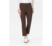 3/4-Hose STEHMANN "Igor", Damen, Gr. 48, N-Gr, braun (toffee), Web, Obermaterial: 72% Viskose, 25% Polyamid, 3% Elasthan, figurbetont 3/4-Länge, Hosen, in Größen 32 bis 52, aus Viskose mit Stretch (95