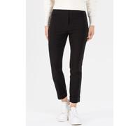 3/4-Hose STEHMANN "Igor", Damen, Gr. 50, N-Gr, schwarz, Web, Obermaterial: 72% Viskose, 25% Polyamid, 3% Elasthan, unifarben, figurbetont 3/4-Länge, Hosen, in Größen 32 bis 52, aus Viskose mit Stretch