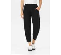 3/4-Hose STEHMANN "Rachell-650", Damen, Gr. 42, N-Gr, schwarz, Web, Obermaterial: 65% Viskose, 30% Polyamid, 5% Elasthan, unifarben, regular fit 3/4-Länge, Hosen, mit elastischem Bund (93100745-42) sc