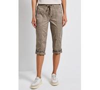 Street One Frauen 3/4-Hose mit Turn-Up in Grau, Gr: 42