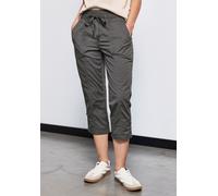 Street One Frauen 3/4-Hose mit Turn-Up in Grau, Gr: 42