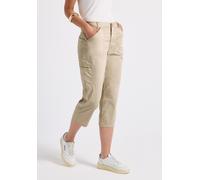 Street One - 3/4 Satin Hose mit Taschen beige, 44/22