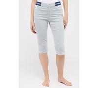 3/4-Jeans ANGELS "ANACAPRI SPORTY", Damen, Gr. 46, N-Gr, blau, Denim/Jeans, Obermaterial: 89% Baumwolle, 8% Polyester, 3% Elasthan, gestreift, slim fit 3/4-Länge, Jeans 3/4-Jeans, im Five-Pocket Style