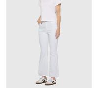 3/4-Jeans MAC "Dream Kick", Damen, Gr. 32, Länge 27, weiß denim, Denim/Jeans, Obermaterial: 49% Baumwolle, 46% Polyester, 5% Elasthan, figurbetont 3/4-Länge, Jeans 3/4-Jeans, Saum modisch verkürzt und