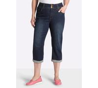 Sheego 3/4-Jeans für kräftigere Oberschenkel 40 dark blue