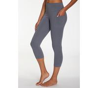 LASCANA ACTIVE 3/4-Leggings Damen graublau Gr.36/38