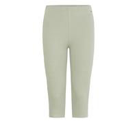 3/4-Leggings OXMO "3/4-Leggings OXLOV", Damen, Gr. S, N-Gr, grün (seagrass melange), Obermaterial: 95% Baumwolle CO. 5% Elasthan EL., Hosen (78163156-S) seagrass melange