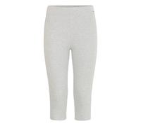 3/4-Leggings OXMO "3/4-Leggings OXLOV", Damen, Gr. XS, N-Gr, grau (light grau melange), Obermaterial: 95% Baumwolle CO. 5% Elasthan EL., Hosen (46555604-XS) light grau melange