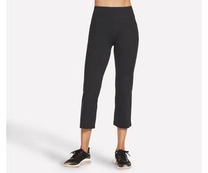 3/4-Leggings SKECHERS "GOWALK PANT LITE", Damen, Gr. S (36), N-Gr, schwarz, Obermaterial: 88% Nylon, 12% Elasthan, Hosen, sportlicher Stil, für Fitness und sportliche Aktivitäten (82562933-S) schwarz
