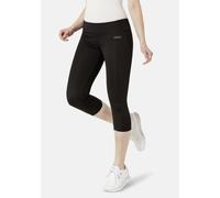 3/4-Leggings STOOKER WOMEN "Poly-Stretch Sport Leggings", Damen, Gr. 36/38, schwarz, Stoff, 88% Polyester, 12% Elasthan, eng 3/4-Länge, Hosen, Legging Fit Sport für Damen (61984237-S) schwarz