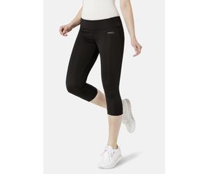 3/4-Leggings STOOKER WOMEN "Poly-Stretch Sport Leggings", Damen, Gr. 36/38, schwarz, Stoff, 88% Polyester, 12% Elasthan, eng 3/4-Länge, Hosen, Legging Fit Sport für Damen (61984237-S) schwarz